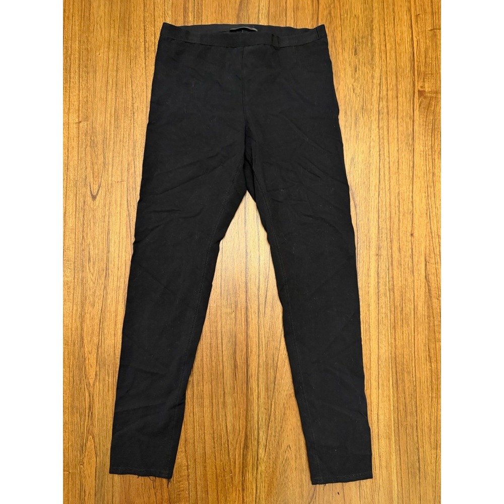 Helmut Lang Reflex Viscose Stretch Leggings Women M Black | Minimalist Designer